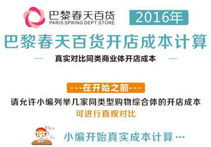 二、 开店成本大揭秘：不止是钱的事