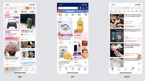 商品展示与互动性之对比