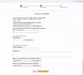 二、 选择国家和站点，输入要投诉的ASIN号