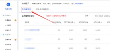 4. 进入行业相关搜索词界面