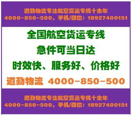 空运服务及物流模板