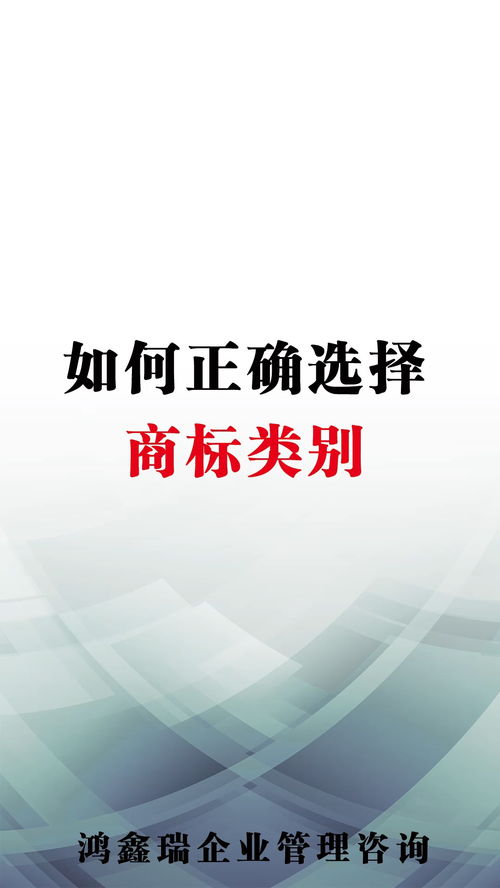 美国商标分类概述