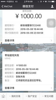 提现失败的原因分析