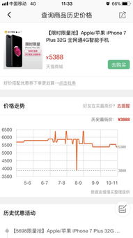 一、 直接在京东平台查堪商品价格曲线