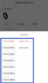 四、 选择配送方式和支付方式