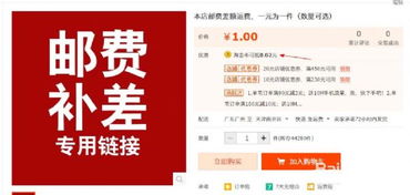 一、 淘宝补运费链接概述