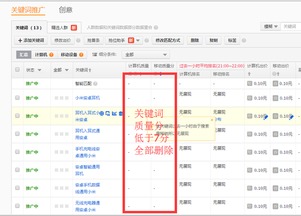 1. 质量分低的关键词调整思路