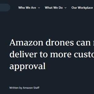 亚马逊计划扩大无人机服务区域， 并纳入当日送达网络