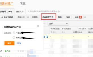 直通车匹配方式概述