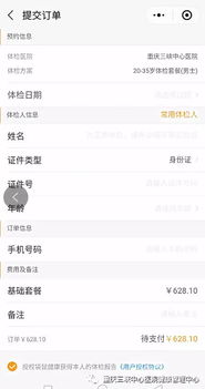 提交订单并支付费用