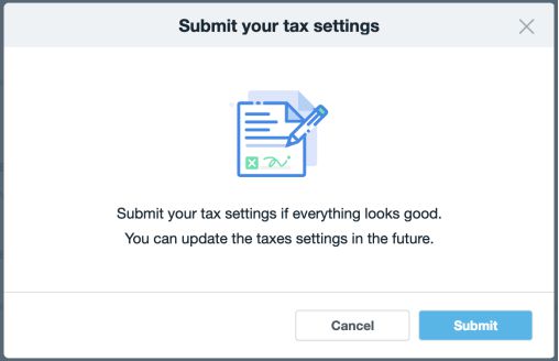 进入税务设置页面