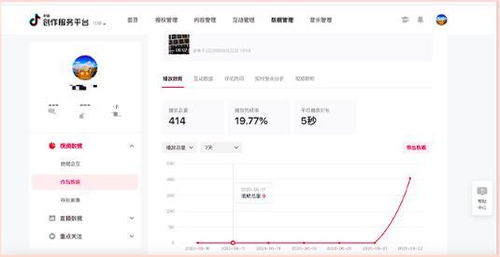 3. 进入抖音创作者服务中心界面