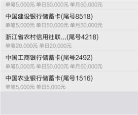 三、影响支付宝转账到银行卡限额的因素
