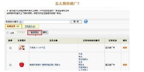步骤三：暂停推广计划