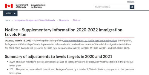 一、 加拿大移民局官网简介