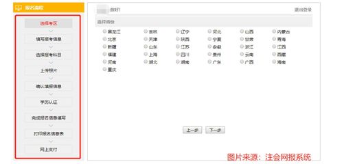 四、在线注册与填写申请表格
